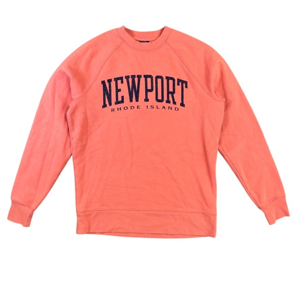 Gear For Sports Newport Rhode Island Sweatshirt Mens Medium Coral Pink Raglan
